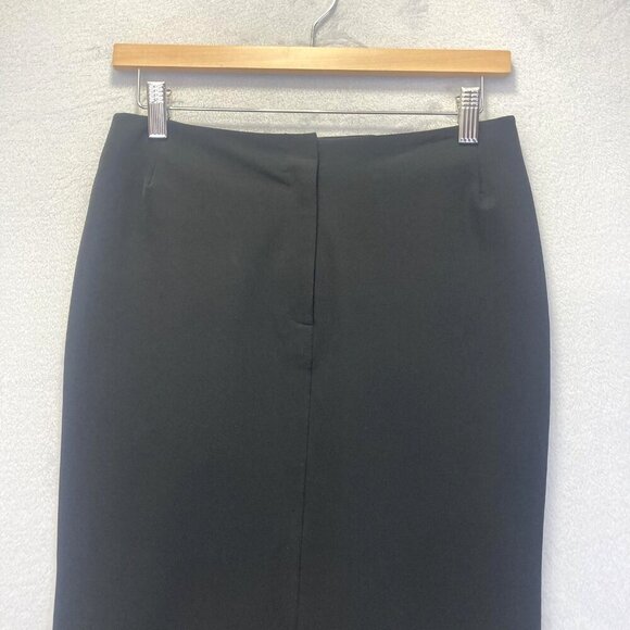 Vintage 90s Chaiken and Capone Black Pencil Skirt Womens 4 Stretch Knee USA - Picture 3 of 14